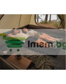 Двоен самонадуващ се матрак 120x190 см туристически с помпа и калъф